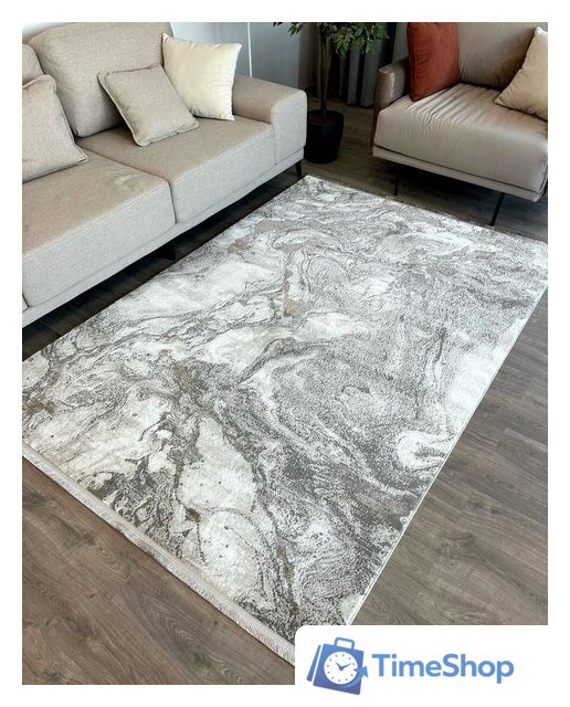 Ковер для жилой комнаты Radjab Carpet София MR 283 Прямоугольник 11662RK (1.6x2.3, Cream/Gold) - Изображение №4 — Интернет-магазин Time-Shop