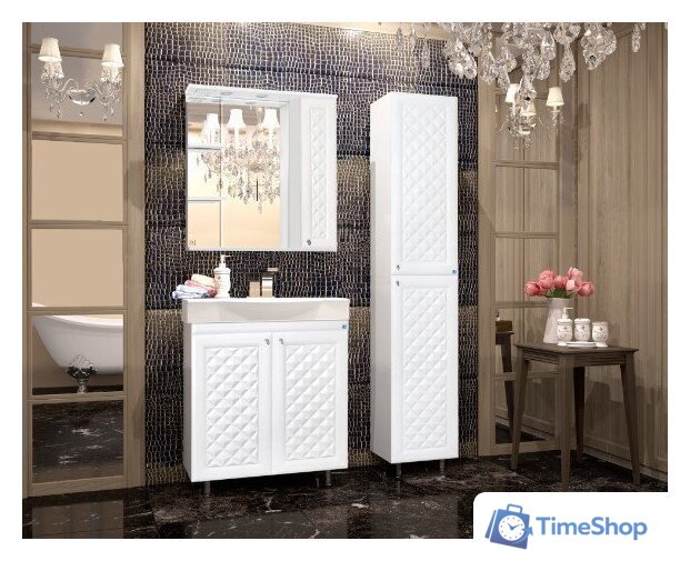  Style Line Шкаф с зеркалом Канна 75 (с подсветкой) - Изображение №4 — Интернет-магазин Time-Shop