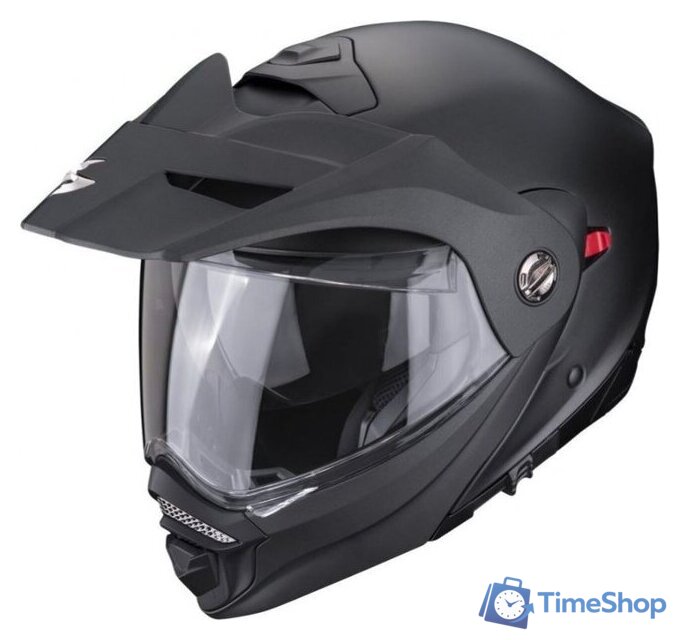Мотошлем Scorpion Exo ADX-2 Solid (р. M, черный матовый) - Изображение №1 — Интернет-магазин Time-Shop