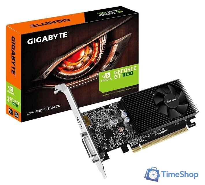 Видеокарта Gigabyte GeForce GT 1030 Low Profile 2GB DDR4 - Изображение №4 — Интернет-магазин Time-Shop