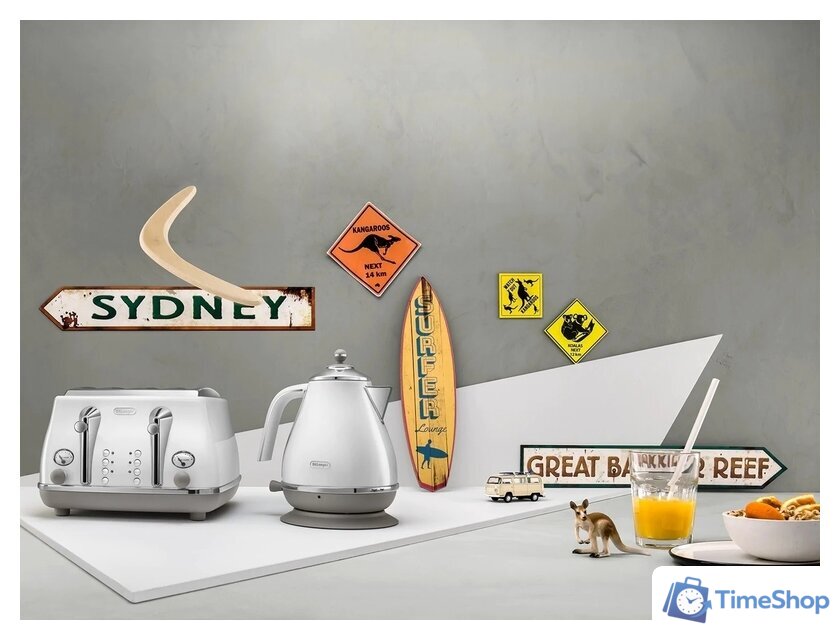 Электрический чайник DeLonghi Icona Capitals KBOC2001.W - Изображение №3 — Интернет-магазин Time-Shop