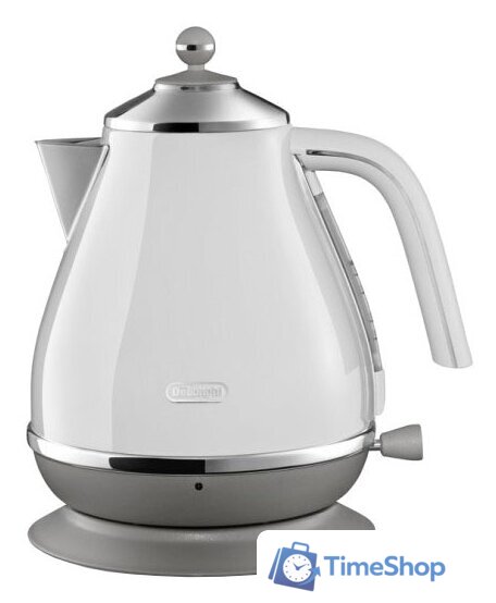 Электрический чайник DeLonghi Icona Capitals KBOC2001.W - Изображение №1 — Интернет-магазин Time-Shop
