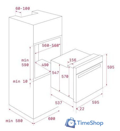 Электрический духовой шкаф TEKA HLB 8600 (черный) - Изображение №6 — Интернет-магазин Time-Shop