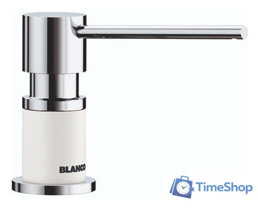 Дозатор для моющего средства Blanco Lato (хром/белый) - Изображение №1 — Интернет-магазин Time-Shop