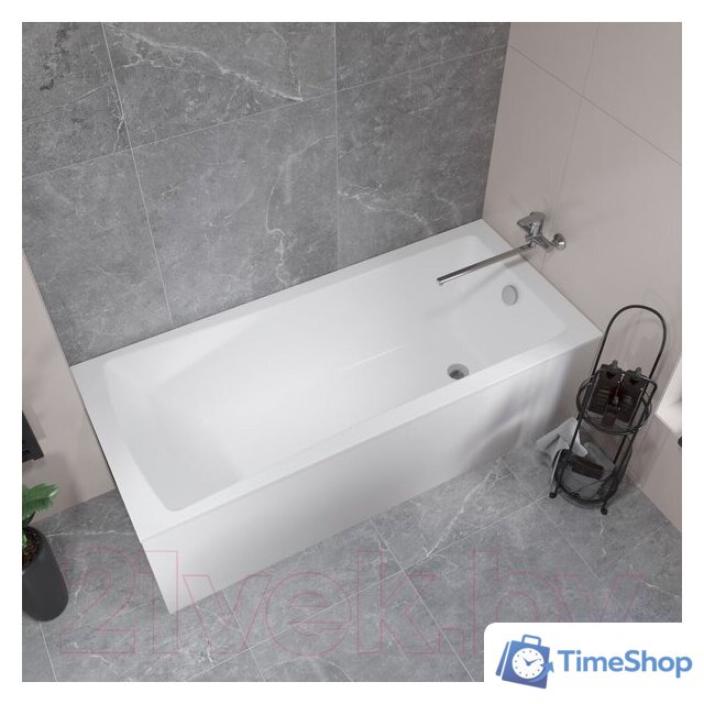 Ванна Lauter Aurora 170x75 21010075 (с ножками и лицевым экраном) - Изображение №7 — Интернет-магазин Time-Shop