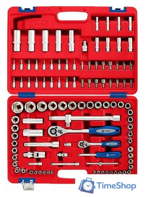 Универсальный набор инструментов Мастак 01-108C (108 предметов) - Изображение №3 — Интернет-магазин Time-Shop