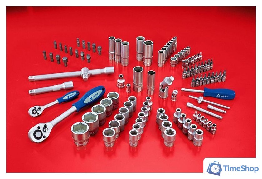 Универсальный набор инструментов Мастак 01-108C (108 предметов) - Изображение №5 — Интернет-магазин Time-Shop