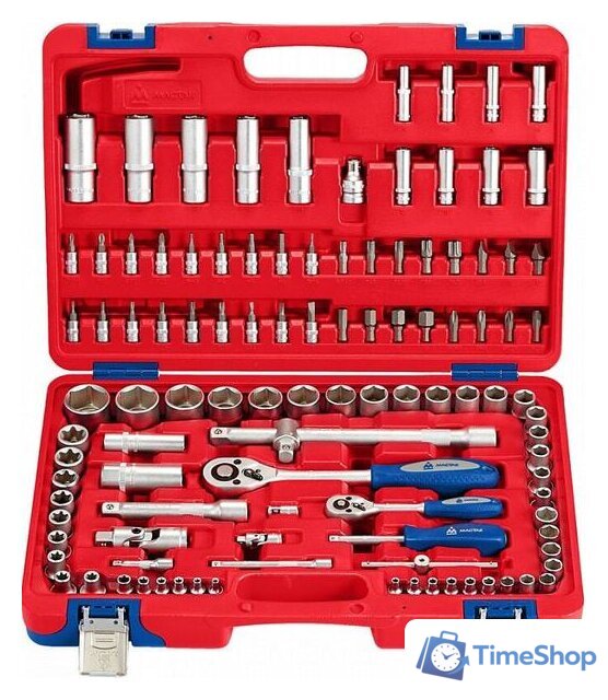 Универсальный набор инструментов Мастак 01-108C (108 предметов) - Изображение №2 — Интернет-магазин Time-Shop