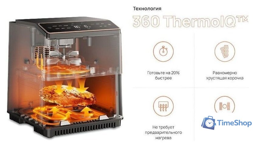 Аэрогриль (аэрофритюрница) Cosori CAF-P585S-WEU - Изображение №6 — Интернет-магазин Time-Shop