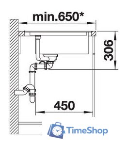 Кухонная мойка Blanco Delta II-F (темная скала) - Изображение №4 — Интернет-магазин Time-Shop