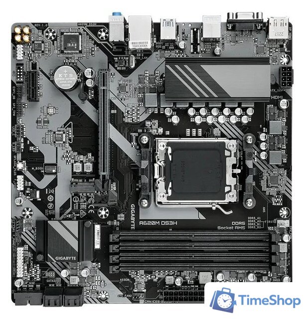 Материнская плата Gigabyte A620M DS3H (rev. 1.0) - Изображение №3 — Интернет-магазин Time-Shop