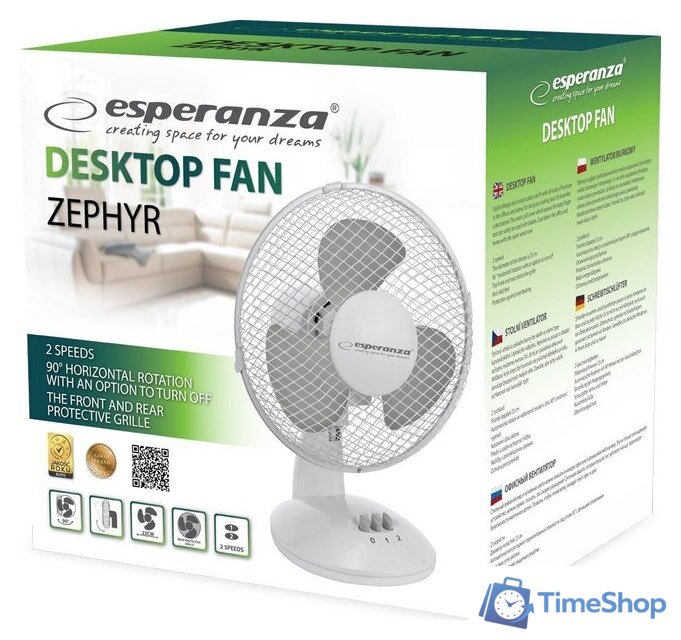 Вентилятор Esperanza EHF004WE - Изображение №3 — Интернет-магазин Time-Shop
