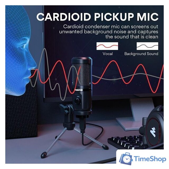 Проводной микрофон Maono AU-PM461TR - Изображение №2 — Интернет-магазин Time-Shop