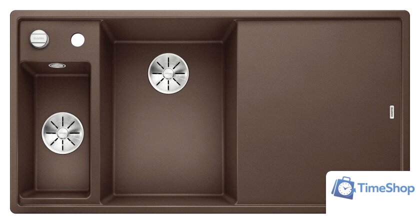 Кухонная мойка Blanco Axia III 6 S (разделочная доска из ясеня, кофе) 524652 - Изображение №1 — Интернет-магазин Time-Shop