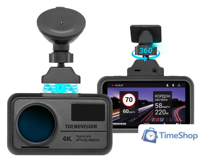 Видеорегистратор-GPS информатор (2в1) TrendVision TDR-725 Real 4K - Изображение №1 — Интернет-магазин Time-Shop