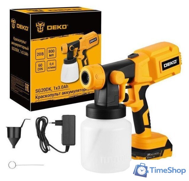 Краскораспылитель Deko SG20DK 083-1133 (с 1-им АКБ) - Изображение №1 — Интернет-магазин Time-Shop