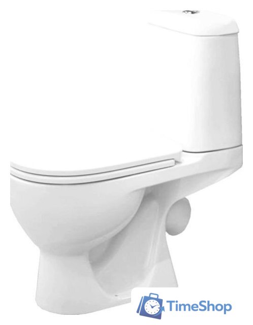 Унитаз напольный Sanita Luxe Max Comfort WC.CC/Max/2-DM/WHT.G/S1 (с сиденьем) - Изображение №1 — Интернет-магазин Time-Shop