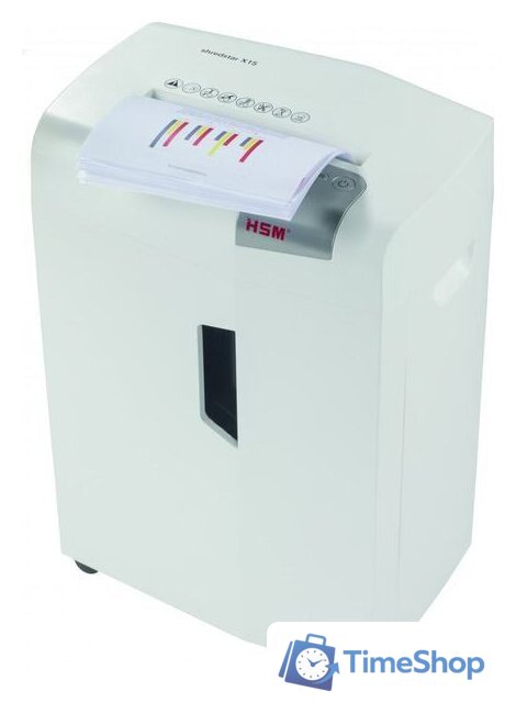 Шредер HSM shredstar X15 (4x37 мм, белый) - Изображение №2 — Интернет-магазин Time-Shop