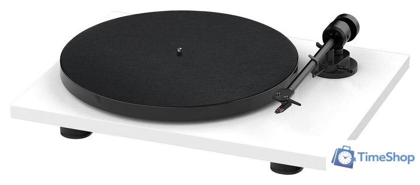 Виниловый проигрыватель Pro-Ject E1 Phono (Ortofon OM 5E, белый) - Изображение №1 — Интернет-магазин Time-Shop
