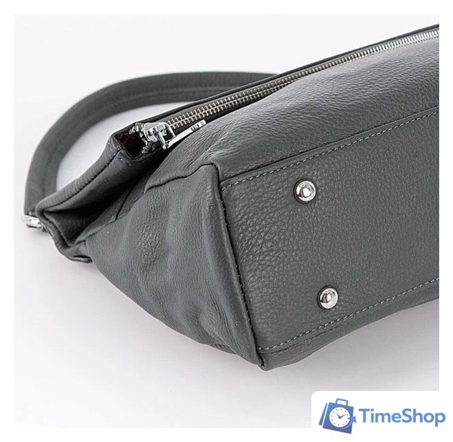 Женская сумка Poshete 892-H8217H-GRY (серый) - Изображение №4 — Интернет-магазин Time-Shop
