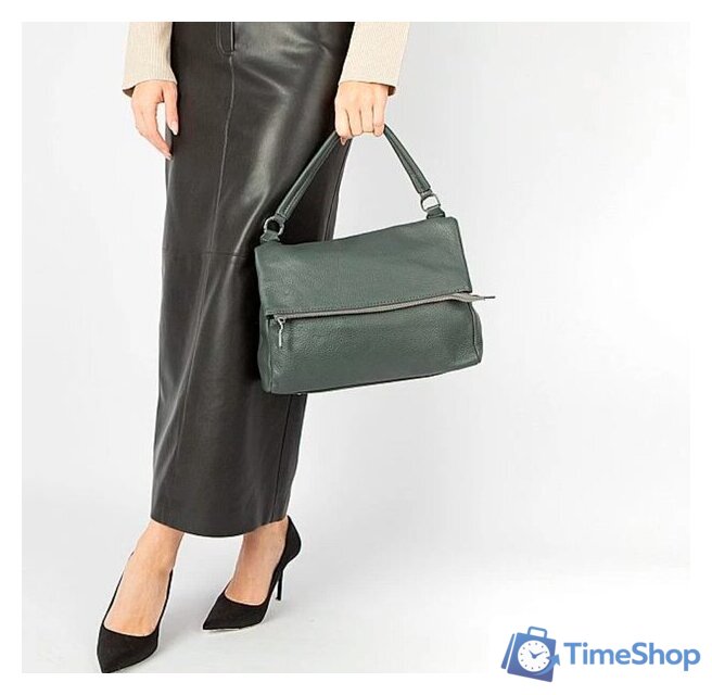 Женская сумка Poshete 892-H8217H-GRY (серый) - Изображение №6 — Интернет-магазин Time-Shop