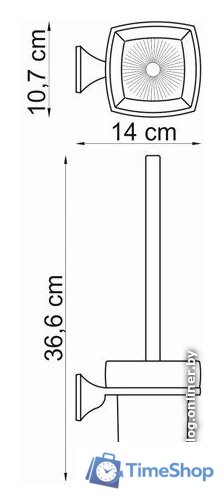 Ершик для унитаза Wasserkraft Wern K-2527 - Изображение №2 — Интернет-магазин Time-Shop