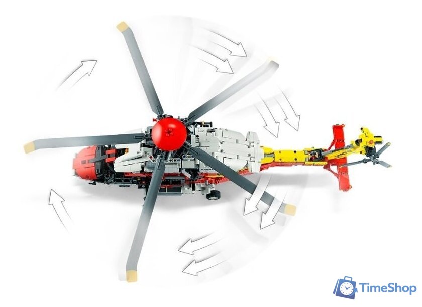Конструктор LEGO Technic 42145 Спасательный вертолет Airbus H175 - Изображение №6 — Интернет-магазин Time-Shop
