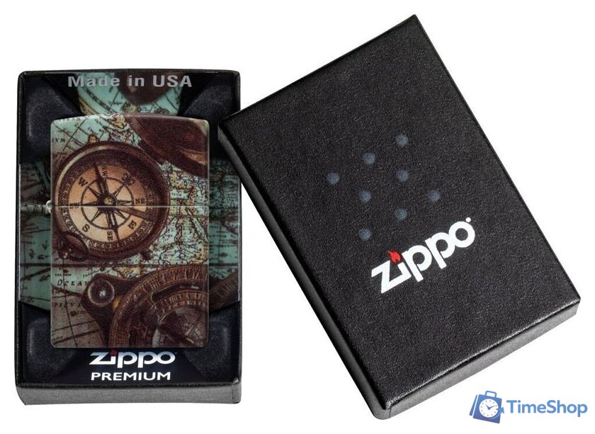 Зажигалка Zippo Compass Design 49916 - Изображение №6 — Интернет-магазин Time-Shop