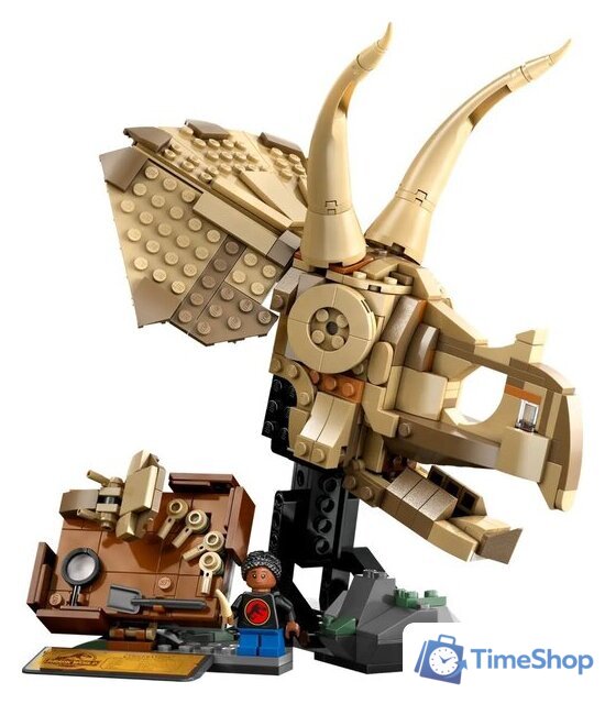 Конструктор LEGO Jurassic World Окаменелости динозавров череп трицератопса 76969 - Изображение №4 — Интернет-магазин Time-Shop