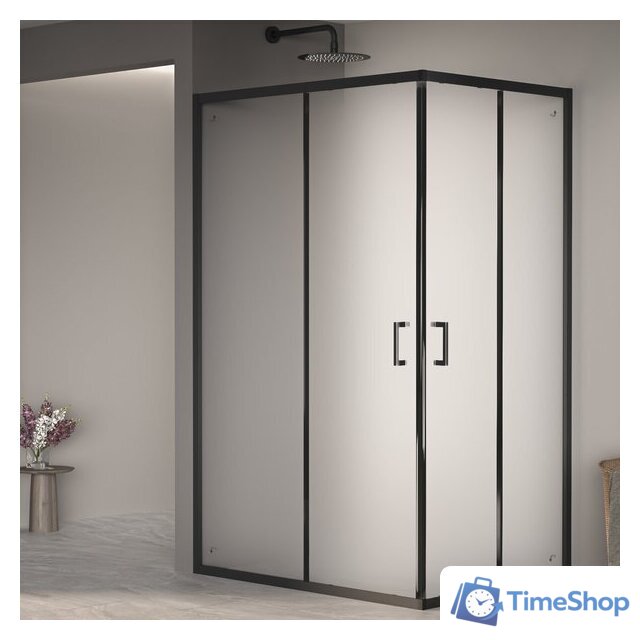 Душевой уголок RGW PA-040B 3508104082-24 80x120 (черный/матовое-сатинат стекло) - Изображение №1 — Интернет-магазин Time-Shop