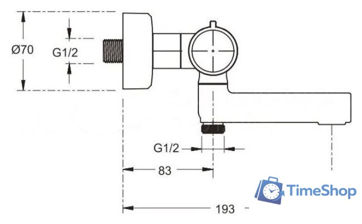 Душевая система  Jacob Delafon Atom E26238-CP - Изображение №6 — Интернет-магазин Time-Shop