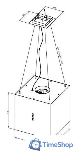 Кухонная вытяжка Akpo Figur WK-10 (черный) - Изображение №4 — Интернет-магазин Time-Shop
