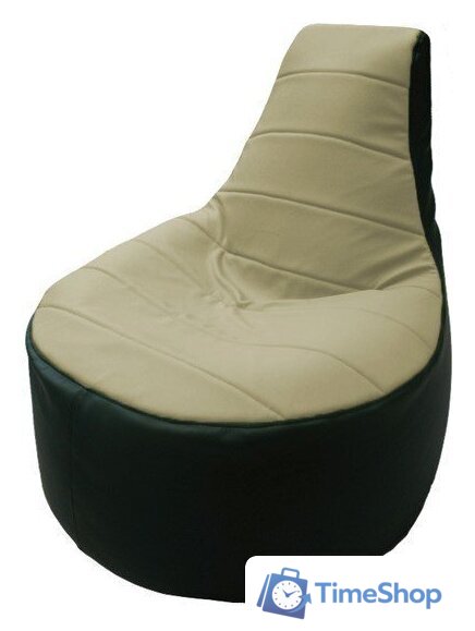 Кресло-мешок Flagman Трон Т1.3-41 (светло-бежевый/зеленый) - Изображение №1 — Интернет-магазин Time-Shop