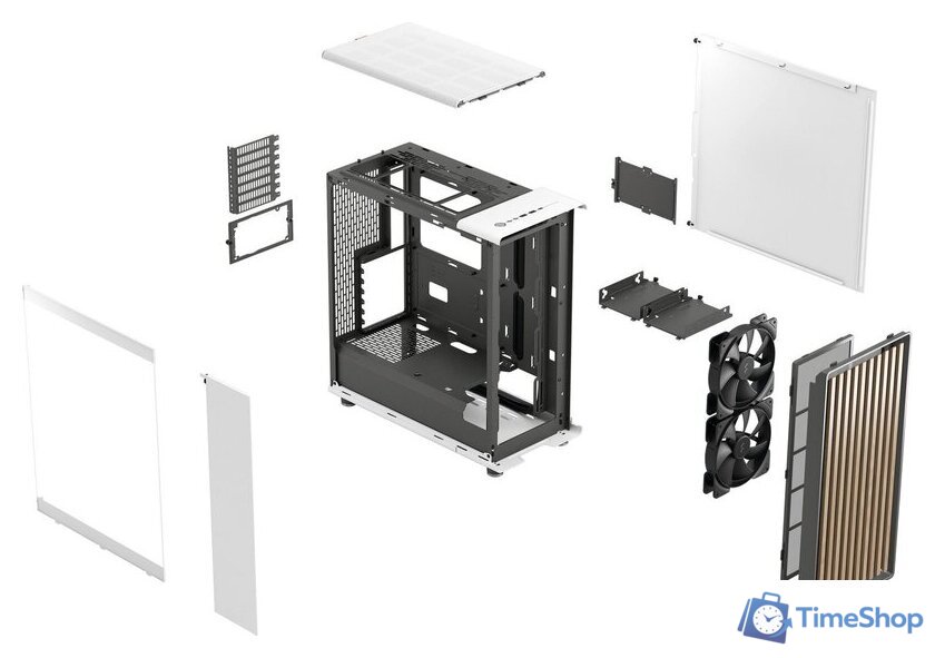 Корпус Fractal Design North Chalk White TG Clear FD-C-NOR1C-04 - Изображение №12 — Интернет-магазин Time-Shop