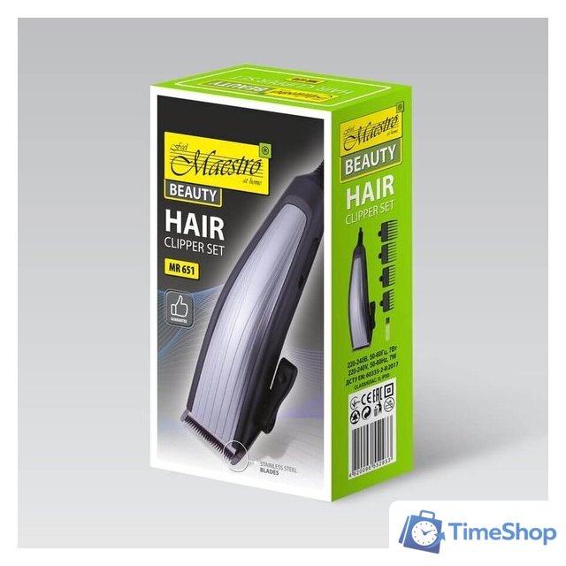 Машинка для стрижки волос Maestro MR-651SS - Изображение №4 — Интернет-магазин Time-Shop