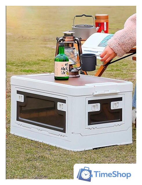 Органайзер для хранения Happy Home складной со столиком HH-014 60 л (белый) - Изображение №4 — Интернет-магазин Time-Shop