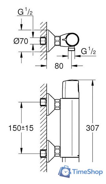 Смеситель Grohe Precision Trend 34229002 - Изображение №2 — Интернет-магазин Time-Shop