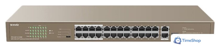 Неуправляемый коммутатор Tenda TEF1126P-24-250W - Изображение №1 — Интернет-магазин Time-Shop