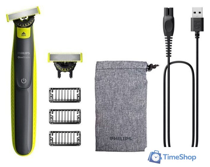 Универсальный триммер Philips OneBlade 360 Face QP2724/31 - Изображение №1 — Интернет-магазин Time-Shop