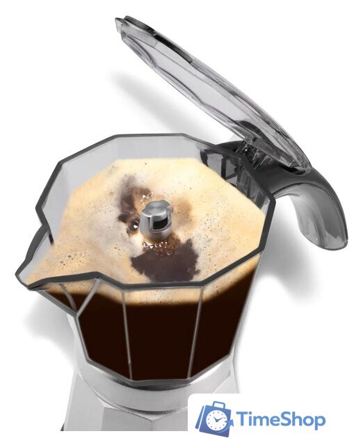 Гейзерная кофеварка DeLonghi Alicia Plus EMKP 42.B - Изображение №4 — Интернет-магазин Time-Shop