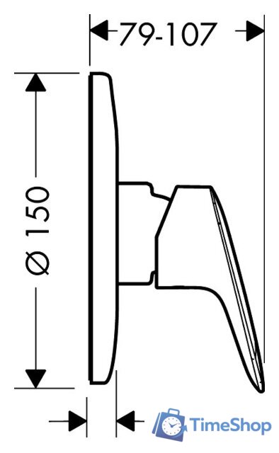 Смеситель Hansgrohe Logis 71666000 - Изображение №2 — Интернет-магазин Time-Shop