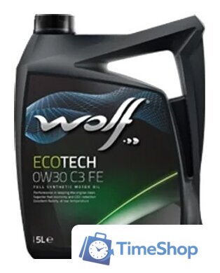 Моторное масло Wolf EcoTech 0W30 C3 FE 5л - Изображение №1 — Интернет-магазин Time-Shop