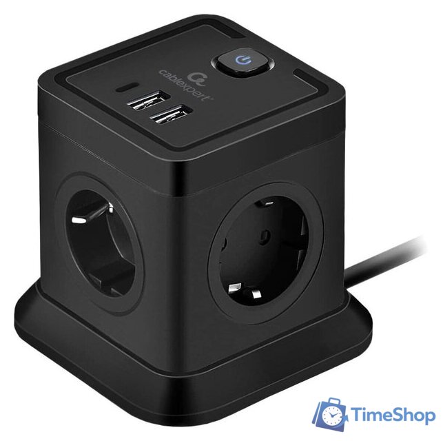 Сетевой фильтр Cablexpert TWR-4-CU2-B-2 - Изображение №1 — Интернет-магазин Time-Shop