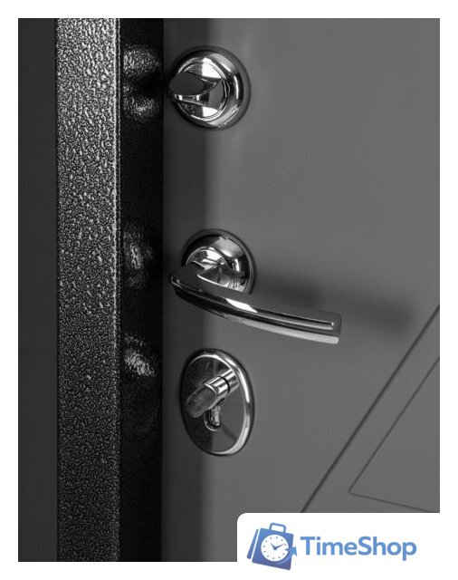 Металлическая дверь Guard Термо MG75 97х205 левая (черное серебро/серый) - Изображение №4 — Интернет-магазин Time-Shop