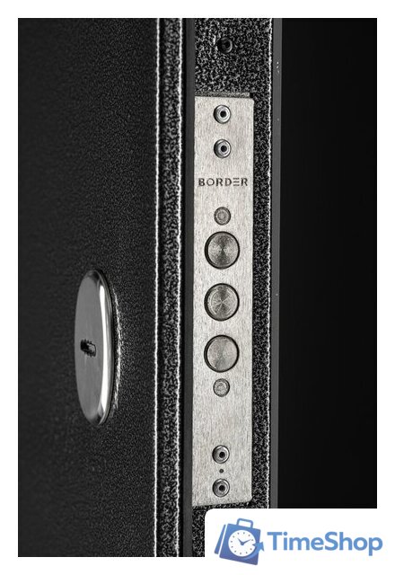 Металлическая дверь Guard Термо MG75 97х205 левая (черное серебро/серый) - Изображение №6 — Интернет-магазин Time-Shop