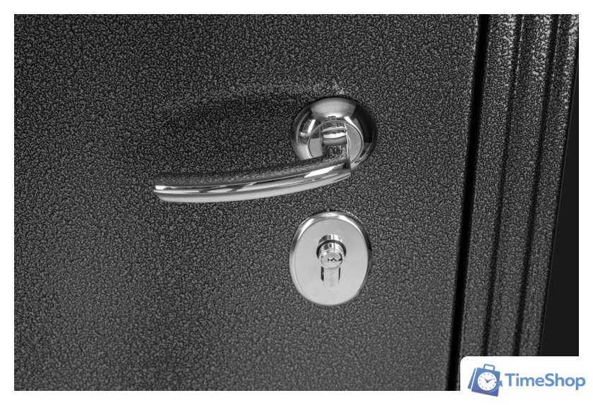 Металлическая дверь Guard Термо MG75 97х205 левая (черное серебро/серый) - Изображение №8 — Интернет-магазин Time-Shop