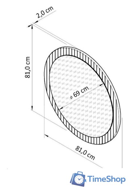 Зеркало Диприз Piaforte Д.68030.1 (сосна/ореховый) - Изображение №12 — Интернет-магазин Time-Shop