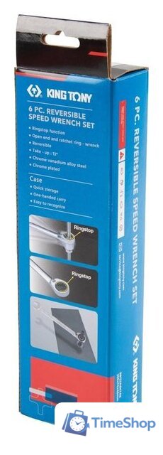 Набор ключей King Tony 122A06MR (6 предметов) - Изображение №5 — Интернет-магазин Time-Shop