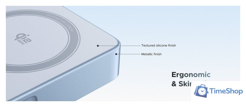 Внешний аккумулятор Ugreen MagFlow PB773 10000mAh (голубой) - Изображение №5 — Интернет-магазин Time-Shop