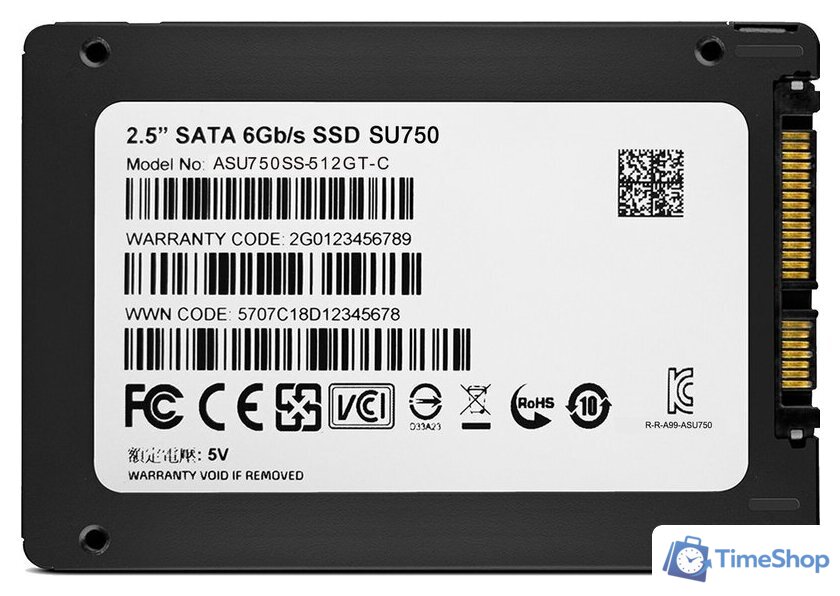 SSD ADATA Ultimate SU750 512GB ASU750SS-512GT-C - Изображение №5 — Интернет-магазин Time-Shop